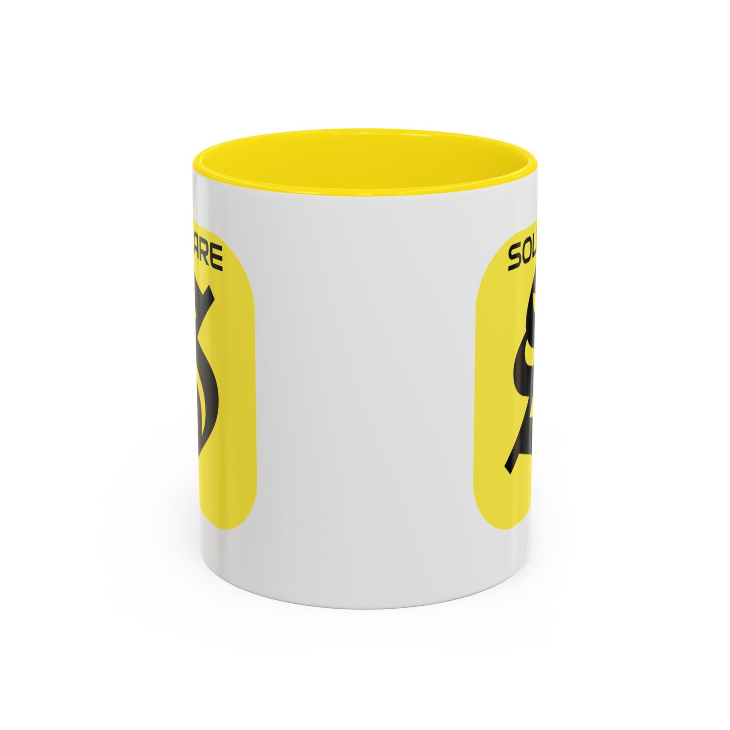 SolflareLogo White Accent Mug by cypherpunkgear.com – cypherpunkgear.com | Cypherpunk Merch
