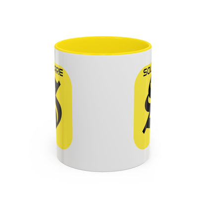 SolflareLogo White Accent Mug by cypherpunkgear.com – cypherpunkgear.com | Cypherpunk Merch