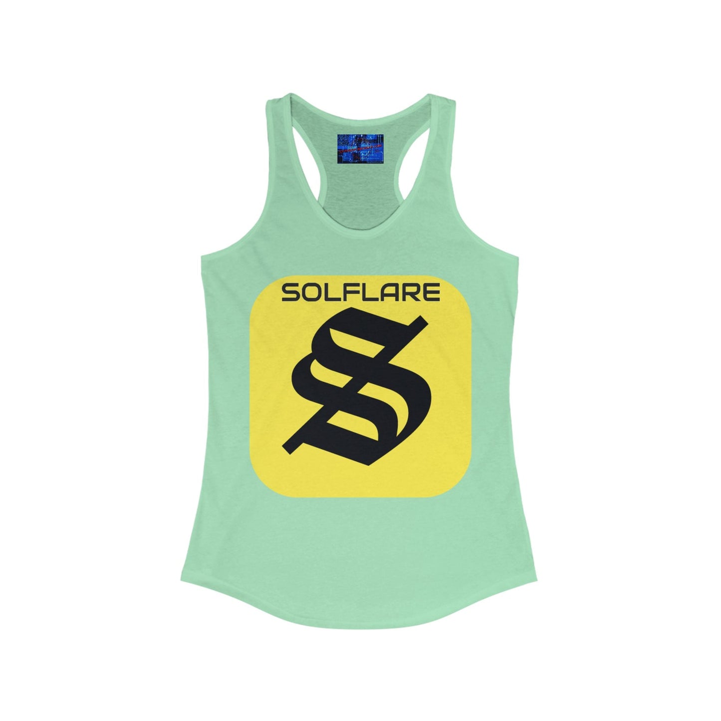 SolflareLogo Women's Racerback Tank Top by cypherpunkgear.com – cypherpunkgear.com | Cypherpunk Merch