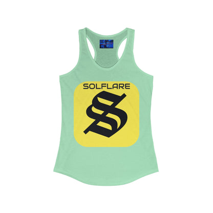 SolflareLogo Women's Racerback Tank Top by cypherpunkgear.com – cypherpunkgear.com | Cypherpunk Merch