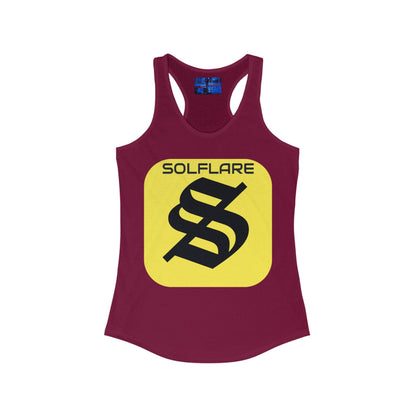 SolflareLogo Women's Racerback Tank Top by cypherpunkgear.com – cypherpunkgear.com | Cypherpunk Merch