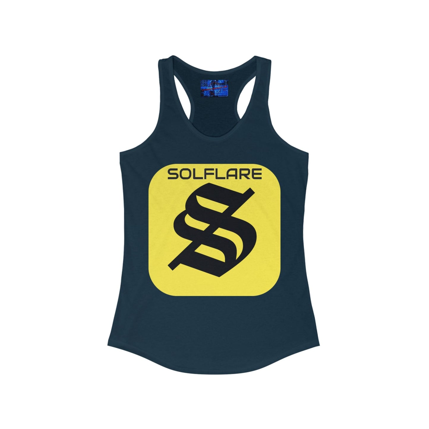 SolflareLogo Women's Racerback Tank Top by cypherpunkgear.com – cypherpunkgear.com | Cypherpunk Merch