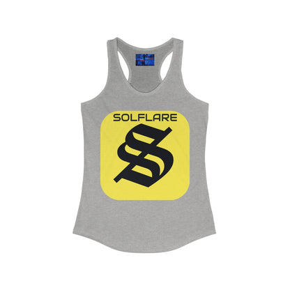 SolflareLogo Women's Racerback Tank Top by cypherpunkgear.com – cypherpunkgear.com | Cypherpunk Merch