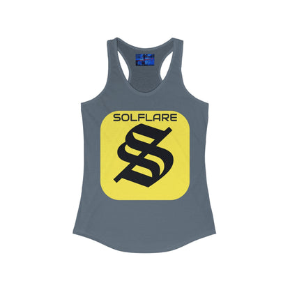 SolflareLogo Women's Racerback Tank Top by cypherpunkgear.com – cypherpunkgear.com | Cypherpunk Merch