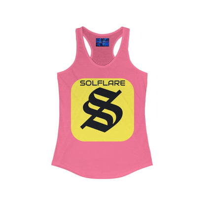 SolflareLogo Women's Racerback Tank Top by cypherpunkgear.com – cypherpunkgear.com | Cypherpunk Merch
