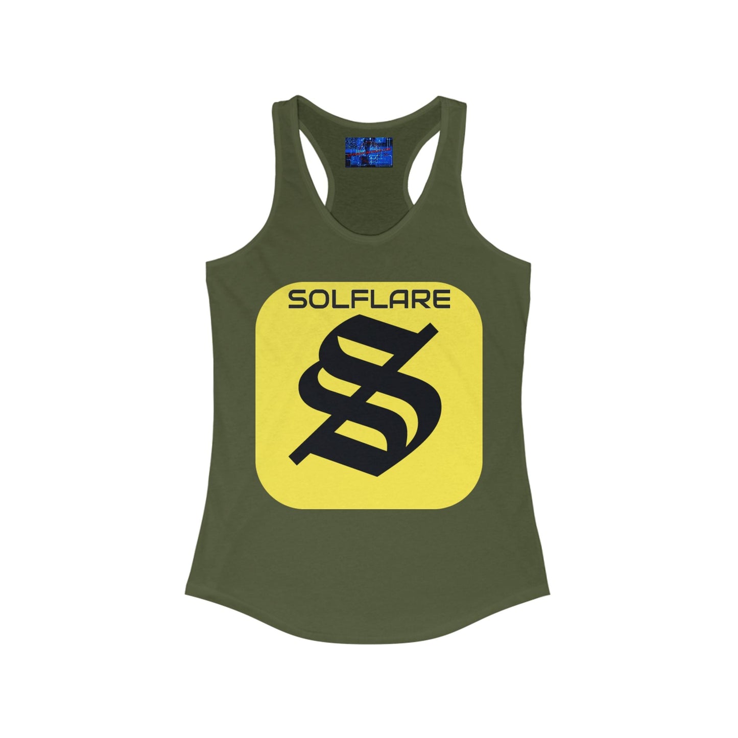 SolflareLogo Women's Racerback Tank Top by cypherpunkgear.com – cypherpunkgear.com | Cypherpunk Merch