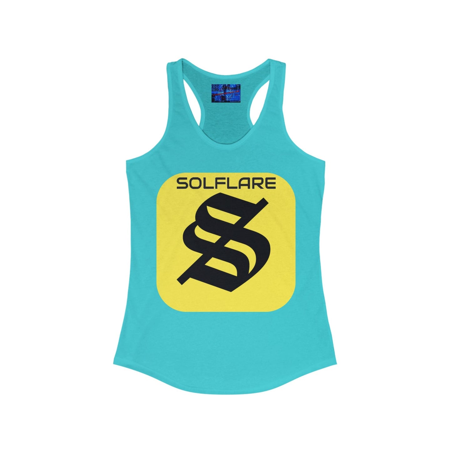 SolflareLogo Women's Racerback Tank Top by cypherpunkgear.com – cypherpunkgear.com | Cypherpunk Merch