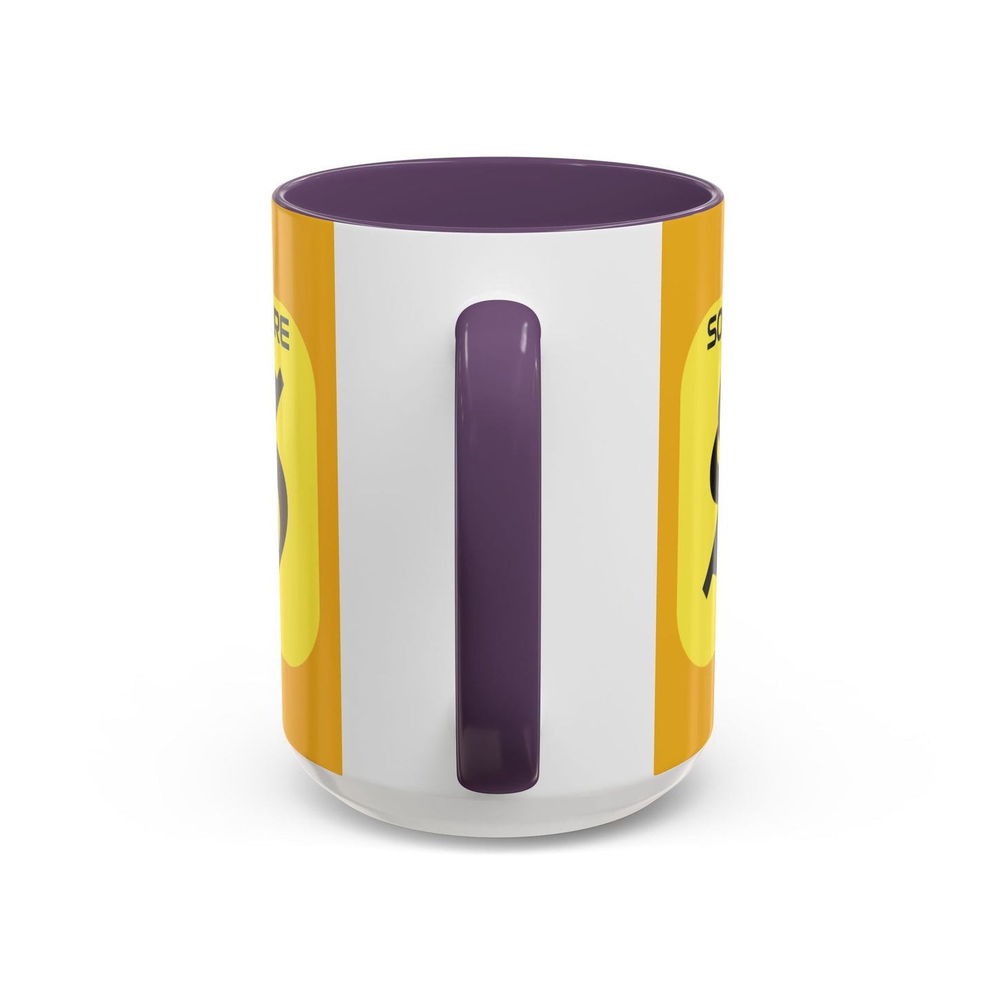 SolflareLogo Yellow Accent Mug by cypherpunkgear.com – cypherpunkgear.com | Cypherpunk Merch