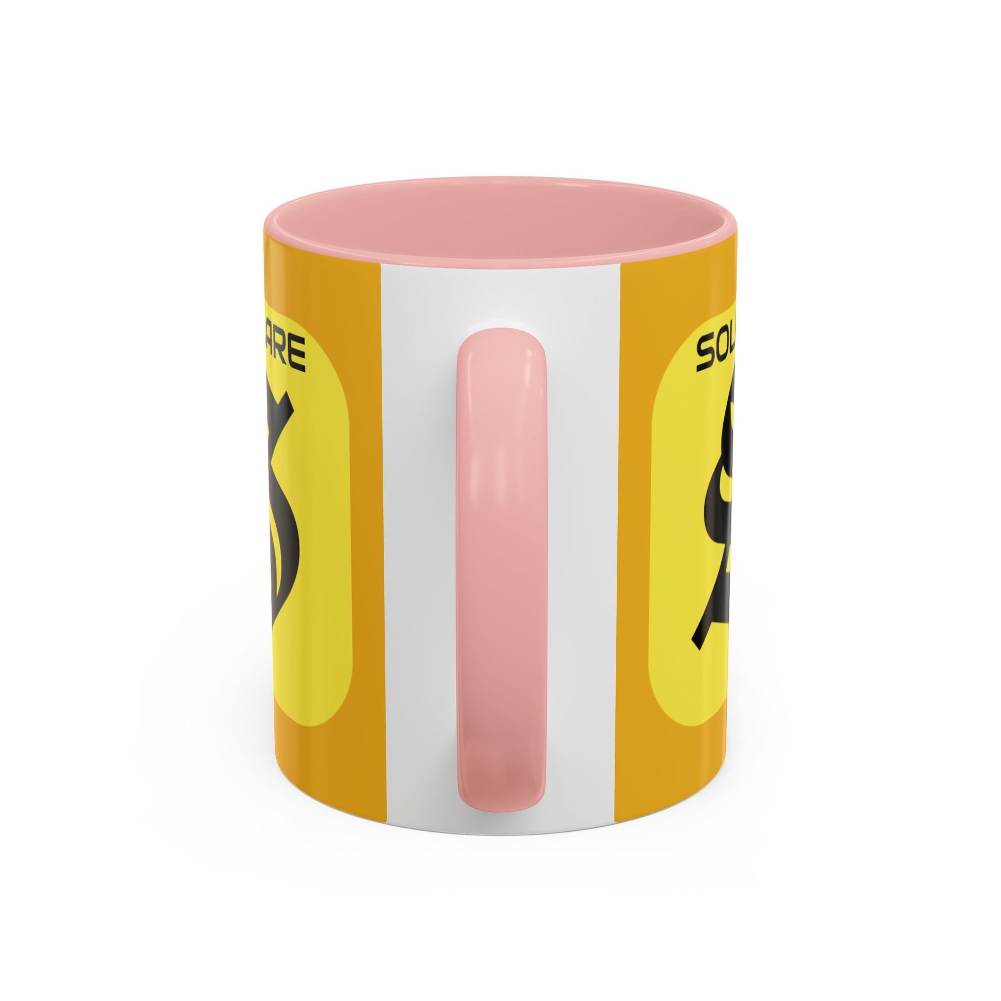 SolflareLogo Yellow Accent Mug by cypherpunkgear.com – cypherpunkgear.com | Cypherpunk Merch