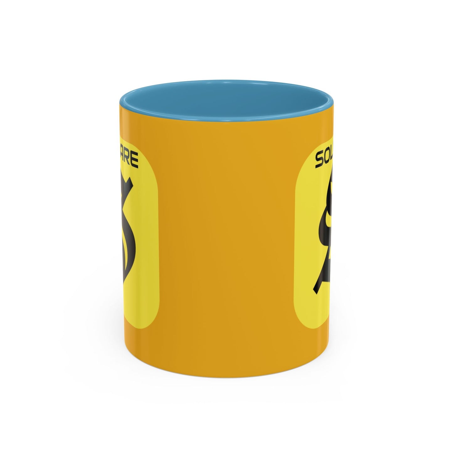 SolflareLogo Yellow Accent Mug by cypherpunkgear.com – cypherpunkgear.com | Cypherpunk Merch