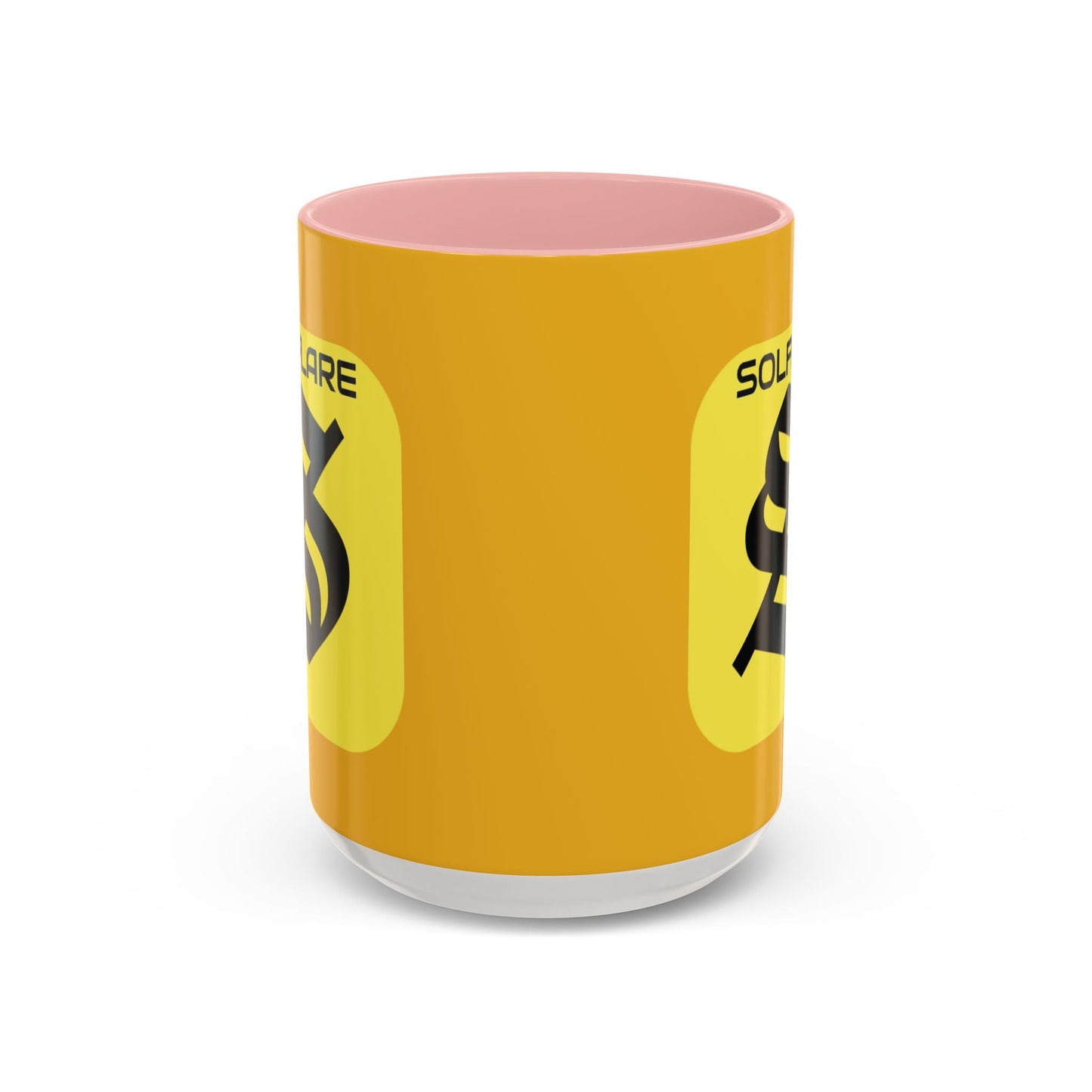 SolflareLogo Yellow Accent Mug by cypherpunkgear.com – cypherpunkgear.com | Cypherpunk Merch