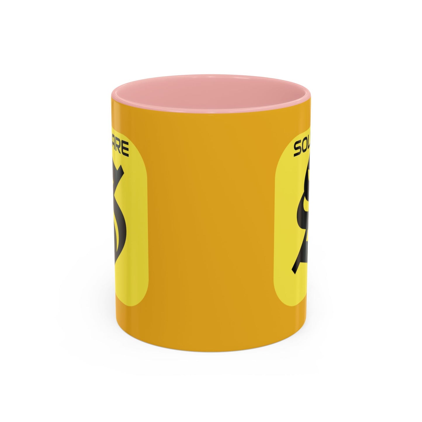 SolflareLogo Yellow Accent Mug by cypherpunkgear.com – cypherpunkgear.com | Cypherpunk Merch