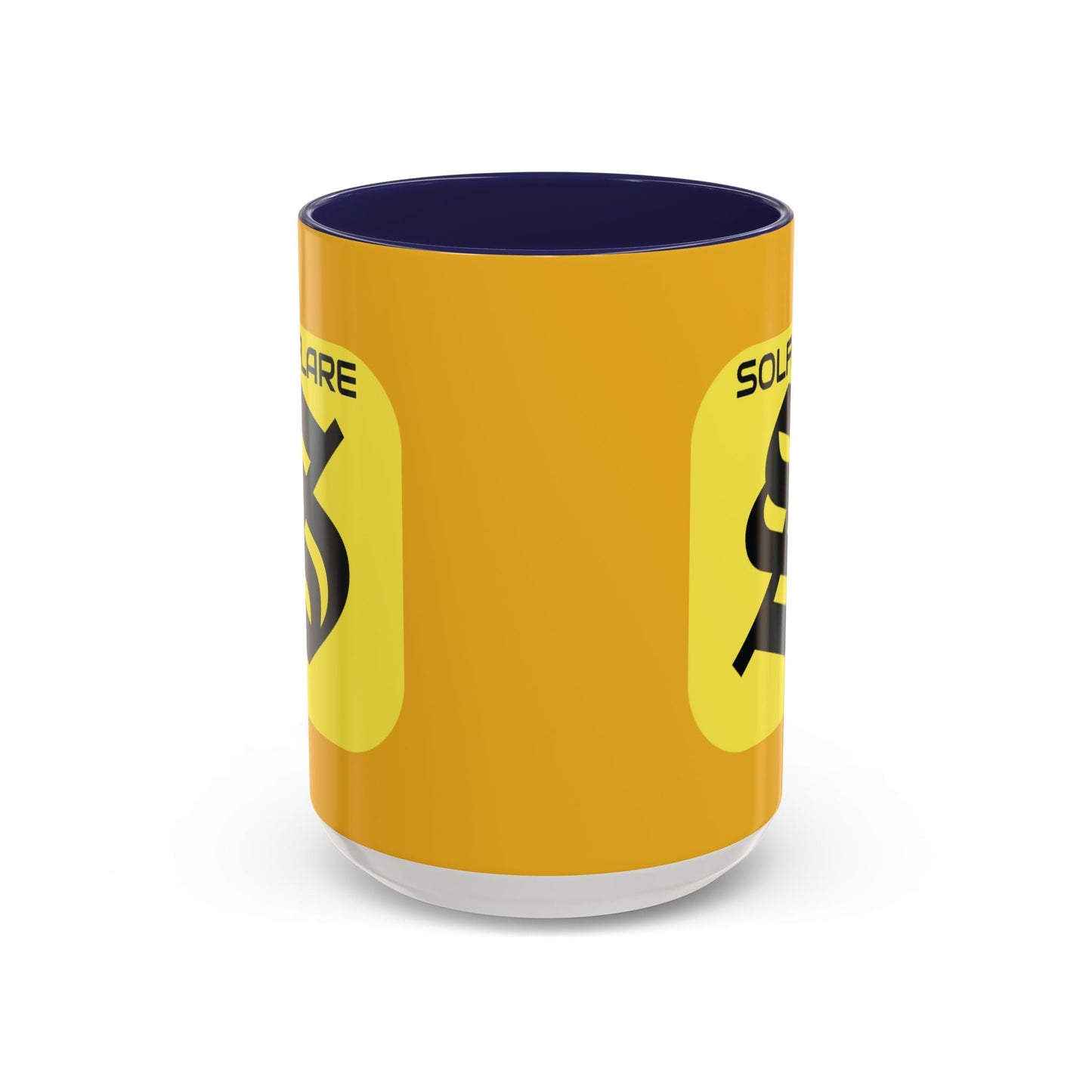 SolflareLogo Yellow Accent Mug by cypherpunkgear.com – cypherpunkgear.com | Cypherpunk Merch