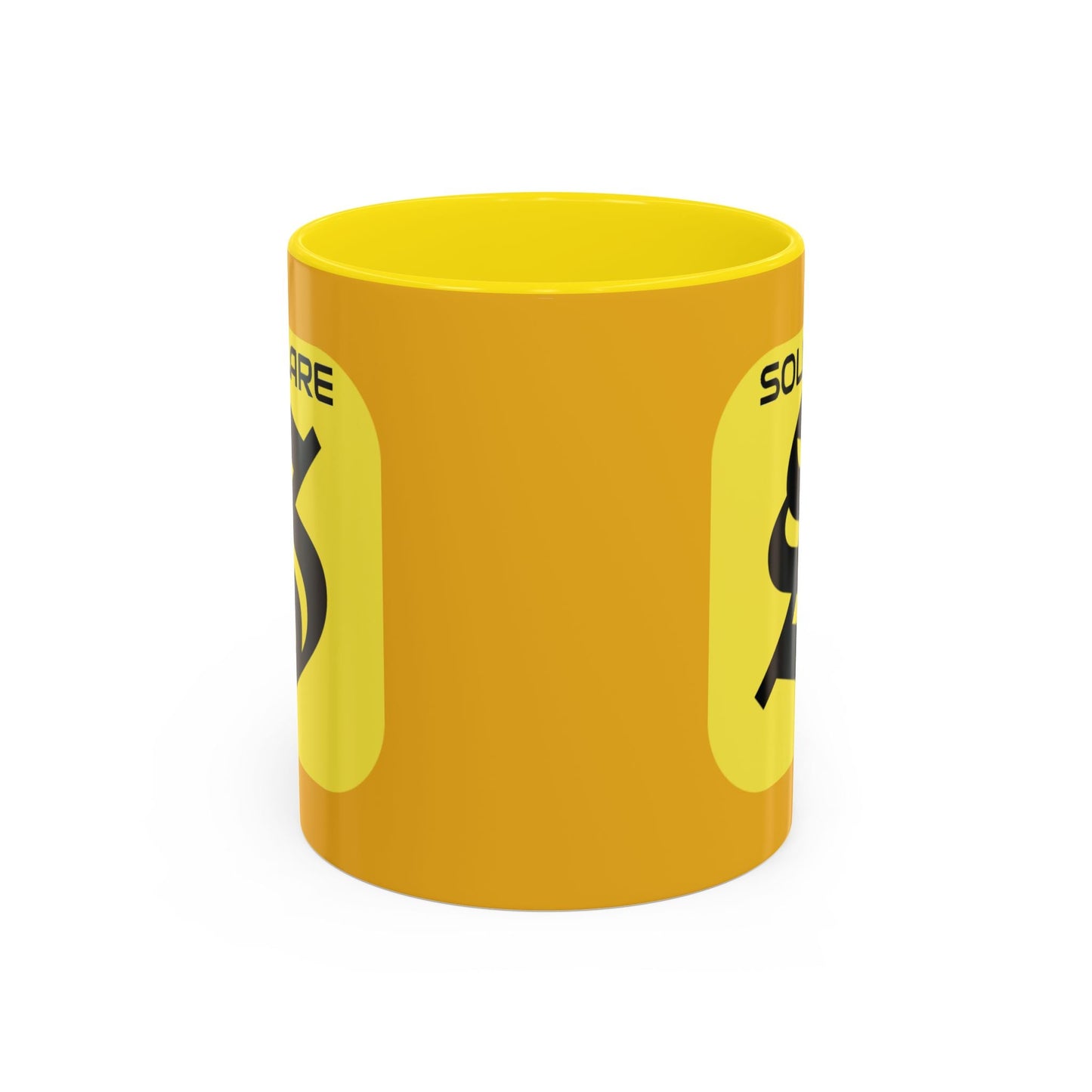 SolflareLogo Yellow Accent Mug by cypherpunkgear.com – cypherpunkgear.com | Cypherpunk Merch