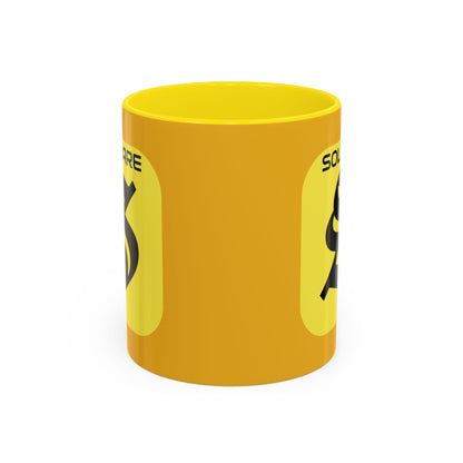 SolflareLogo Yellow Accent Mug by cypherpunkgear.com – cypherpunkgear.com | Cypherpunk Merch