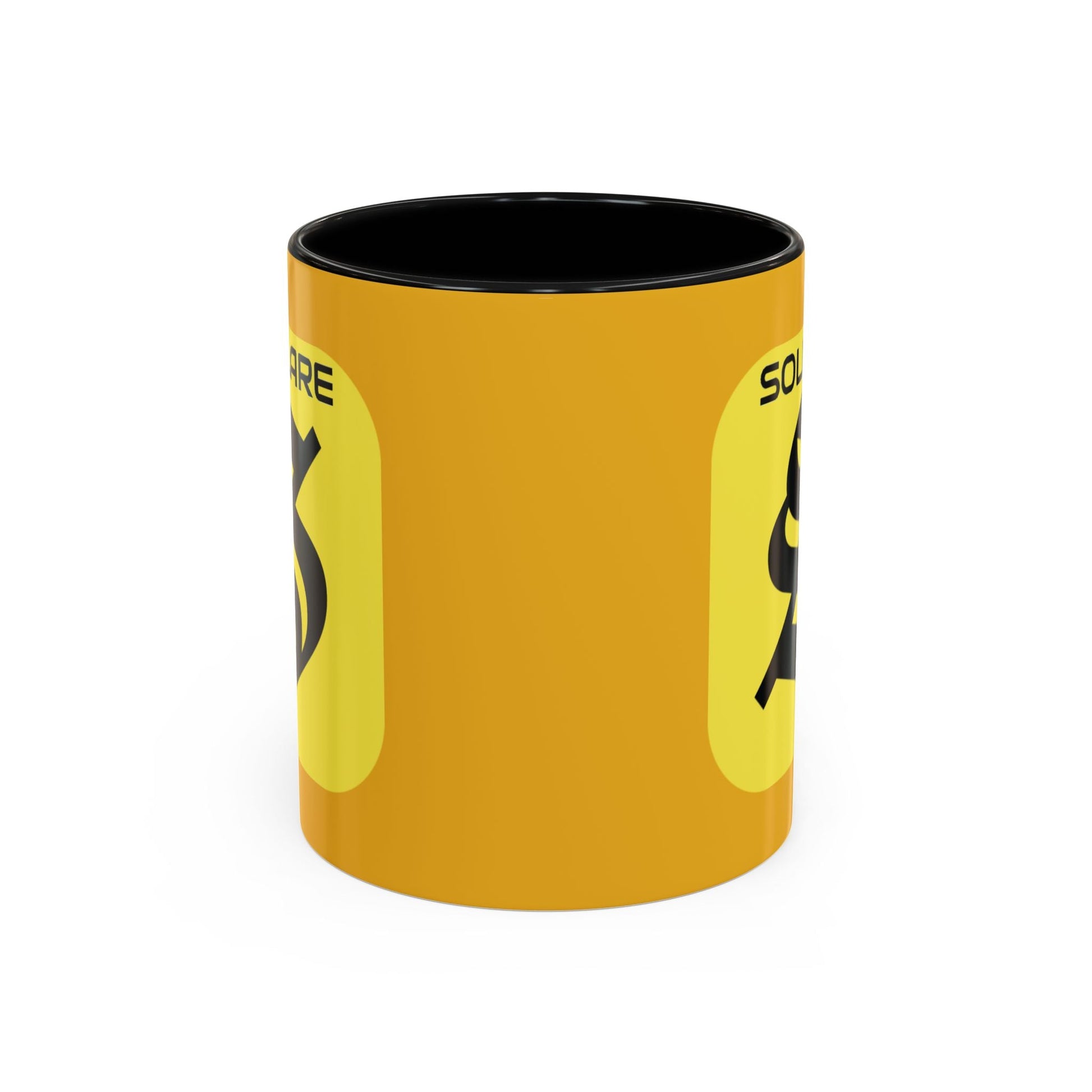 SolflareLogo Yellow Accent Mug by cypherpunkgear.com – cypherpunkgear.com | Cypherpunk Merch