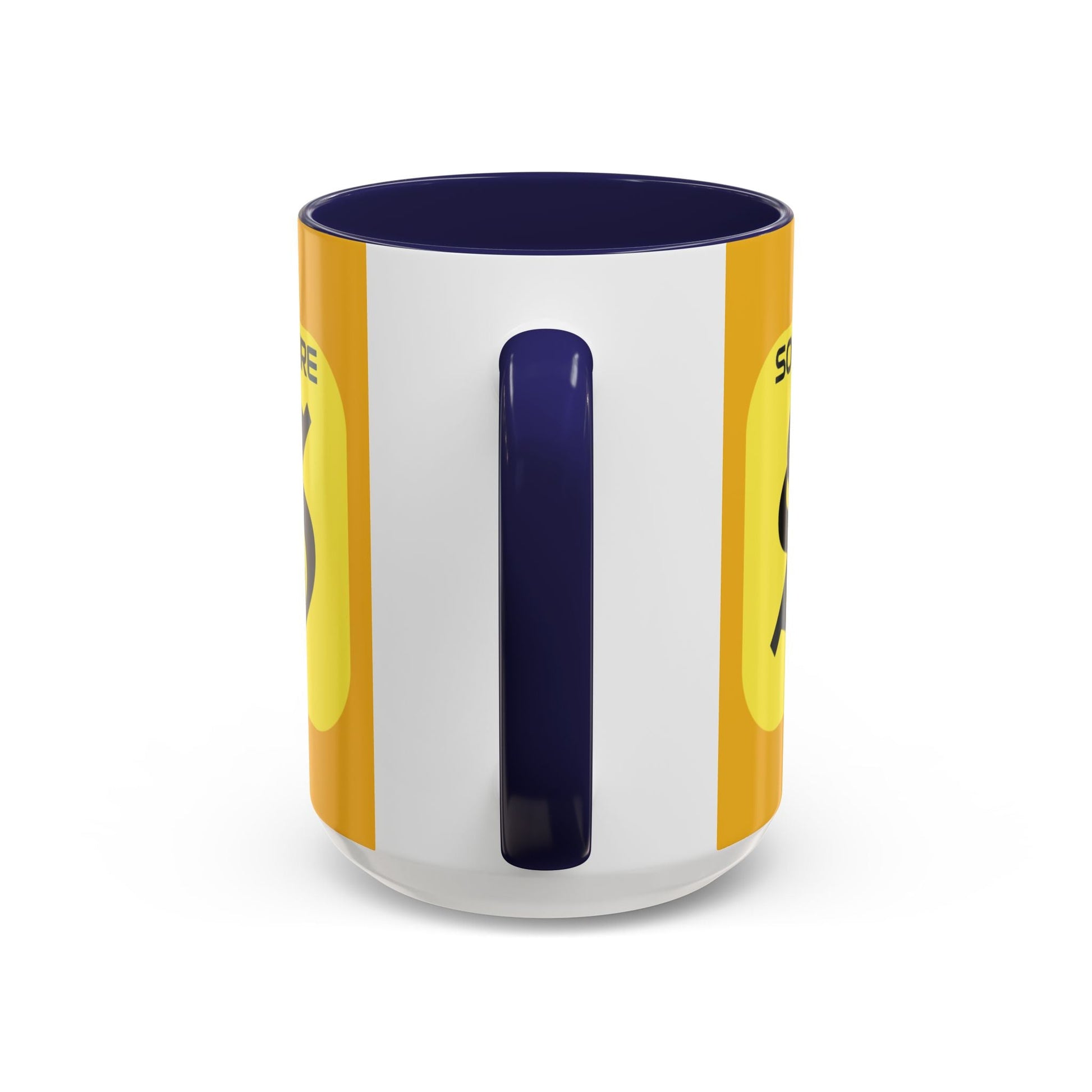 SolflareLogo Yellow Accent Mug by cypherpunkgear.com – cypherpunkgear.com | Cypherpunk Merch