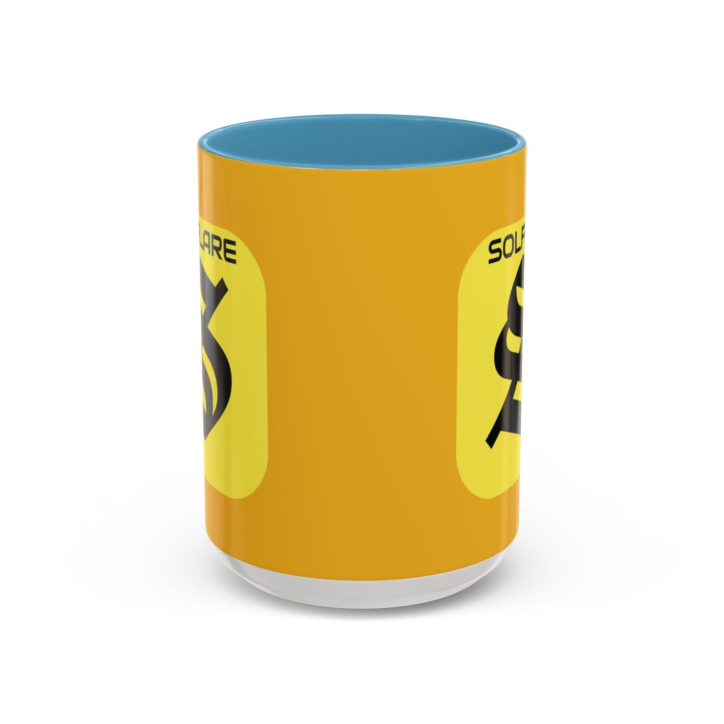 SolflareLogo Yellow Accent Mug by cypherpunkgear.com – cypherpunkgear.com | Cypherpunk Merch