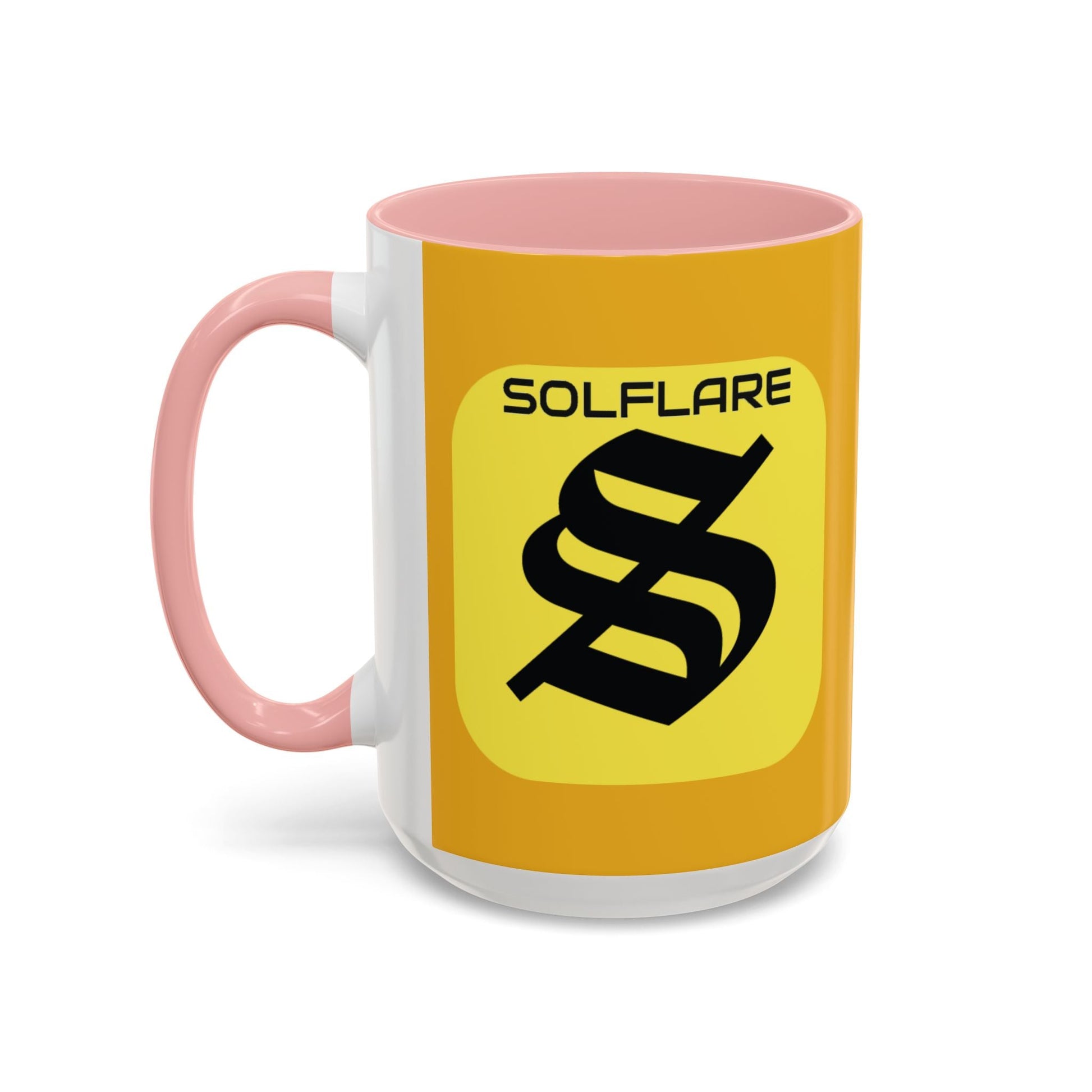 SolflareLogo Yellow Accent Mug by cypherpunkgear.com – cypherpunkgear.com | Cypherpunk Merch