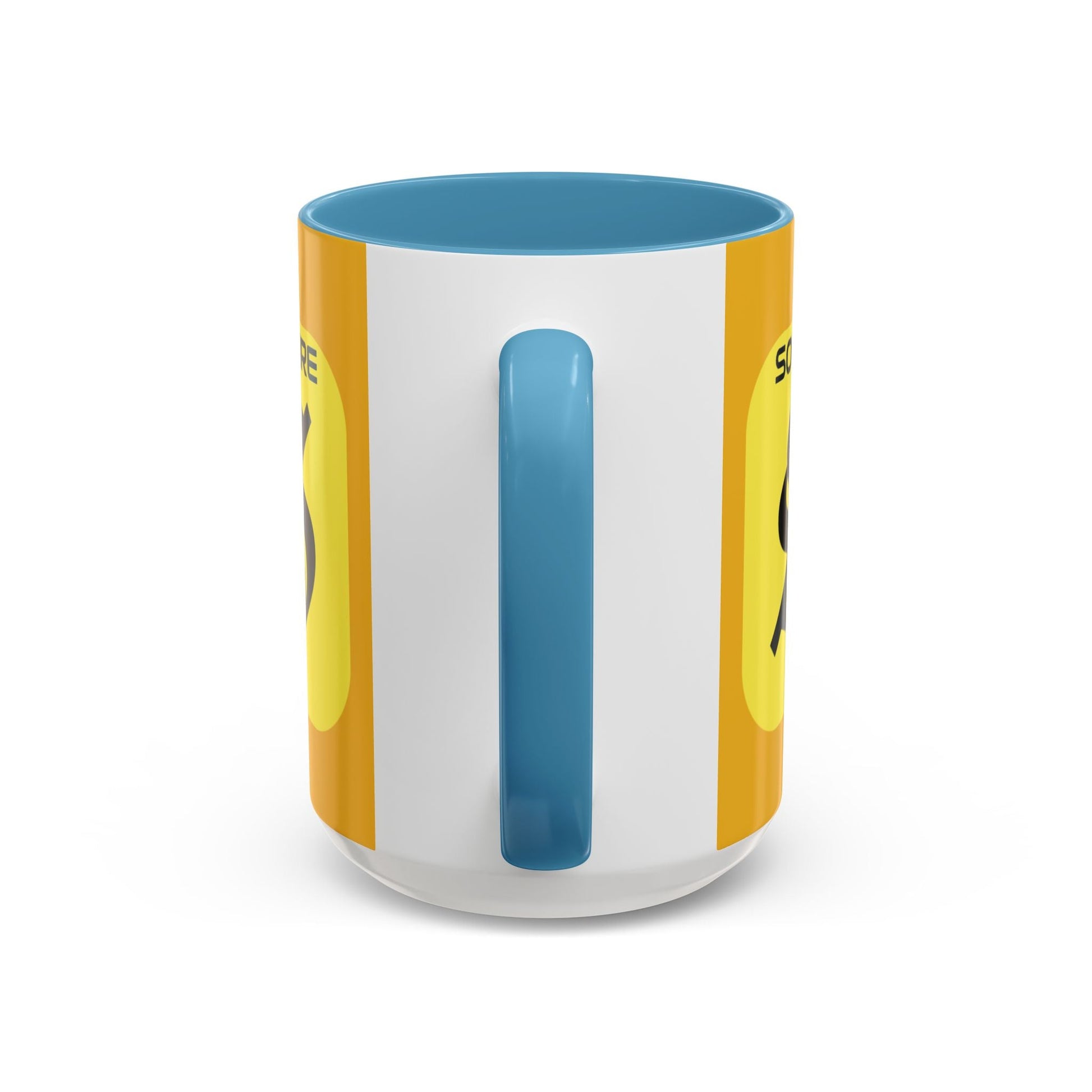 SolflareLogo Yellow Accent Mug by cypherpunkgear.com – cypherpunkgear.com | Cypherpunk Merch