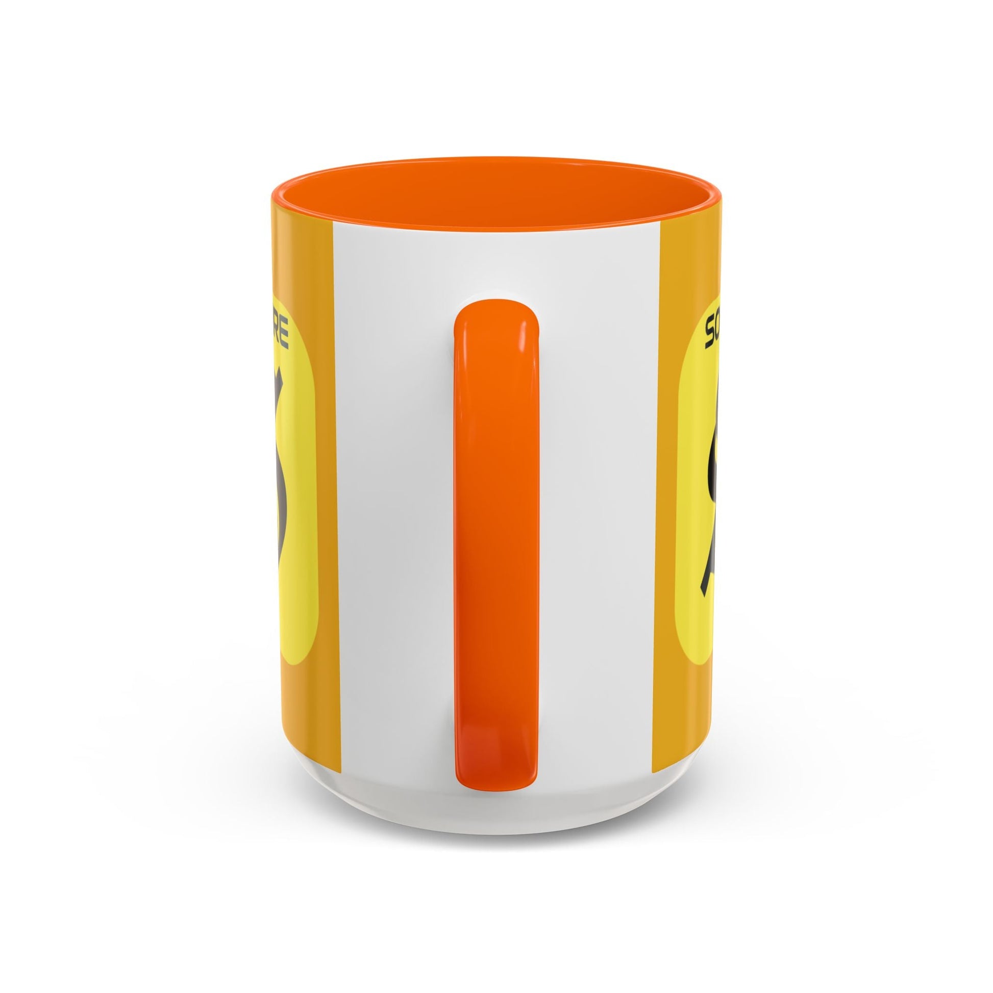 SolflareLogo Yellow Accent Mug by cypherpunkgear.com – cypherpunkgear.com | Cypherpunk Merch