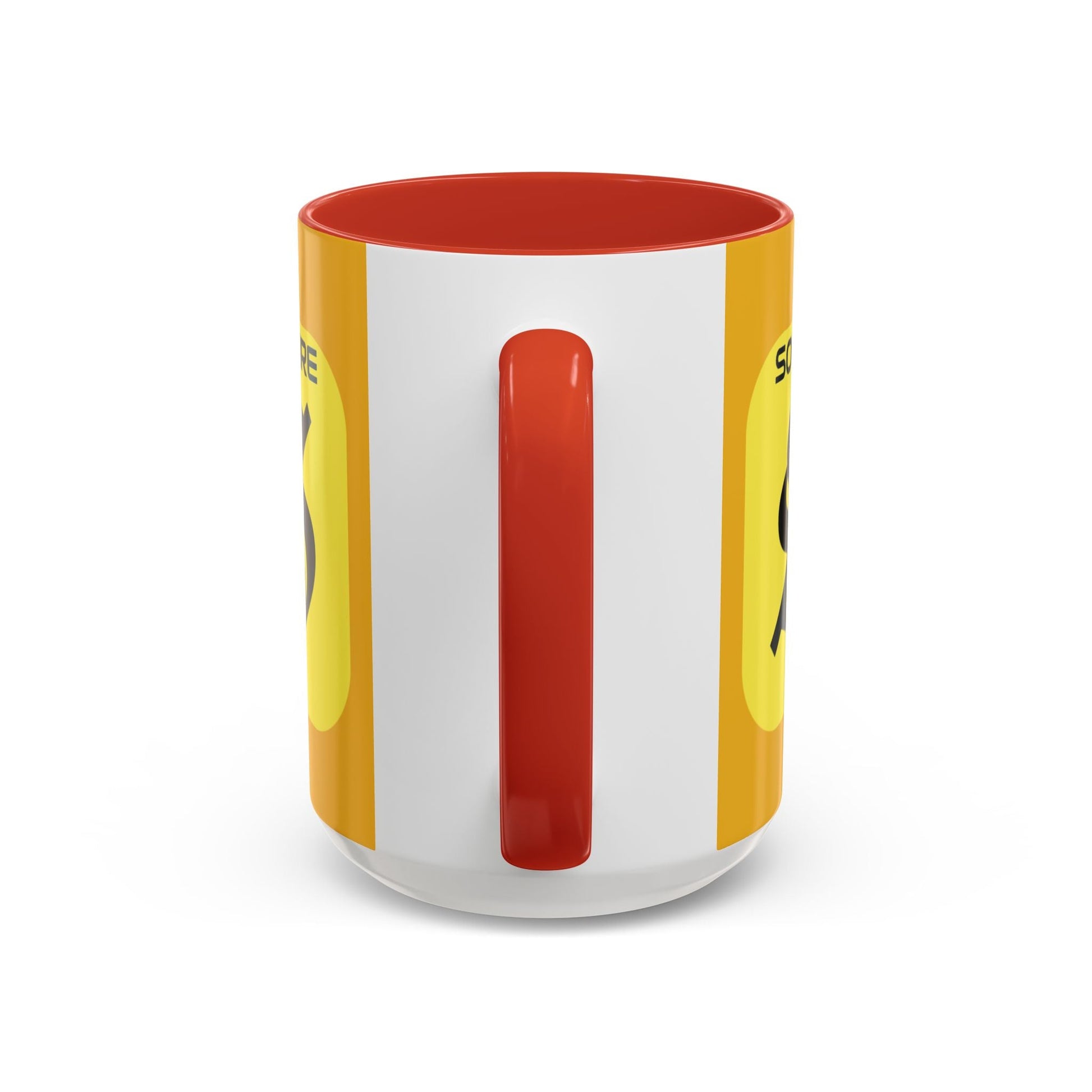 SolflareLogo Yellow Accent Mug by cypherpunkgear.com – cypherpunkgear.com | Cypherpunk Merch