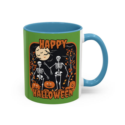 Spooktacular Skeletons of Halloween Accent Mug by cypherpunkgear – cypherpunkgear.com | Cypherpunk Merch