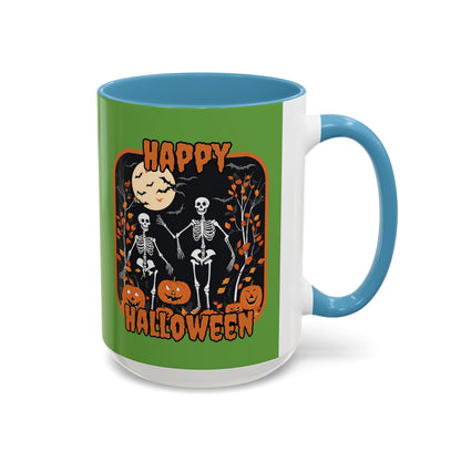 Spooktacular Skeletons of Halloween Accent Mug by cypherpunkgear – cypherpunkgear.com | Cypherpunk Merch