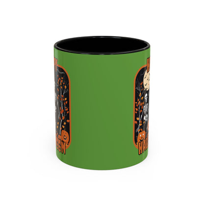 Spooktacular Skeletons of Halloween Accent Mug by cypherpunkgear – cypherpunkgear.com | Cypherpunk Merch