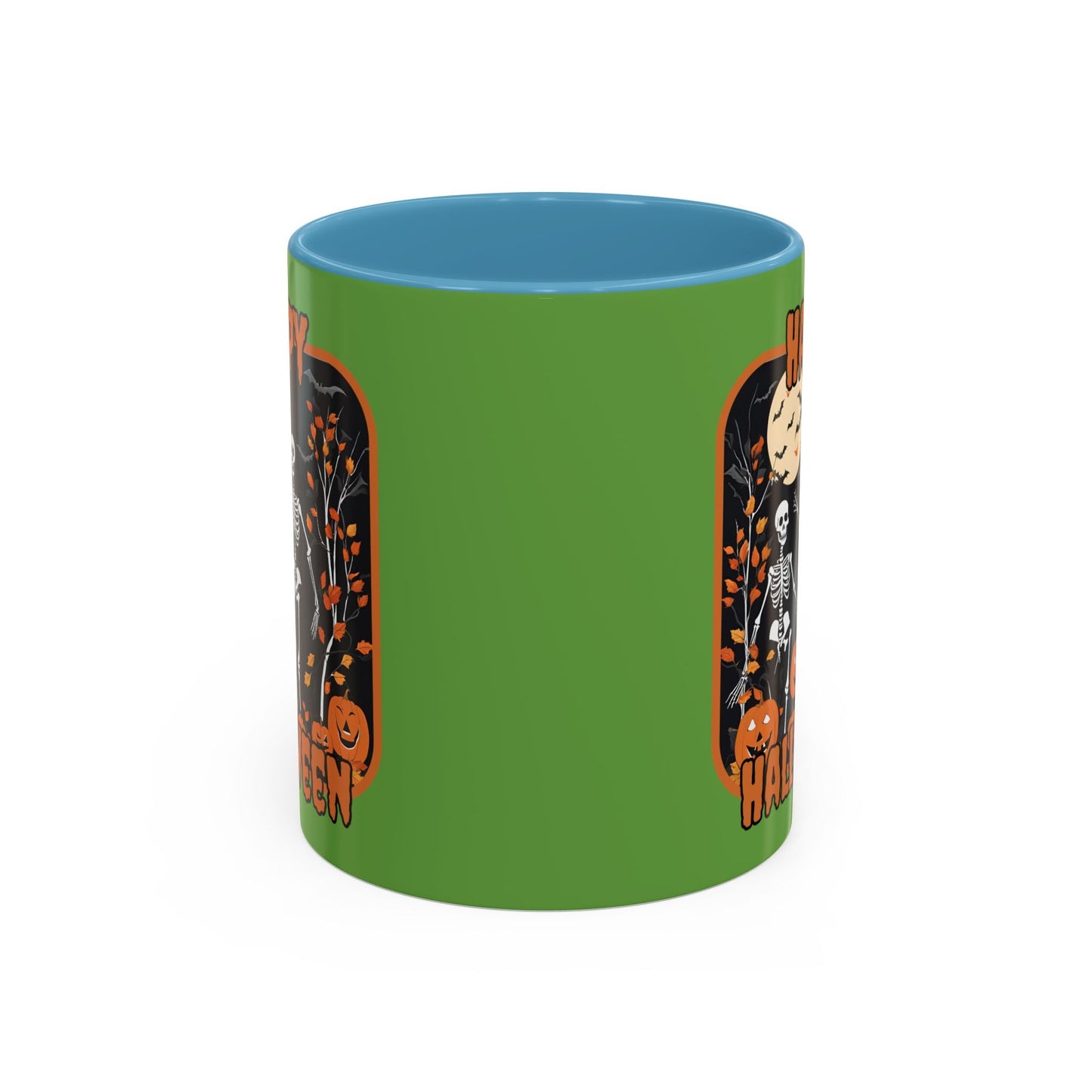 Spooktacular Skeletons of Halloween Accent Mug by cypherpunkgear – cypherpunkgear.com | Cypherpunk Merch