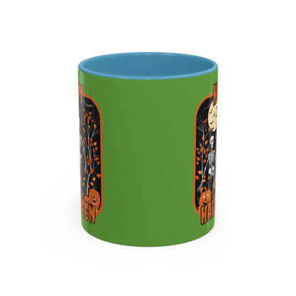 Spooktacular Skeletons of Halloween Accent Mug by cypherpunkgear – cypherpunkgear.com | Cypherpunk Merch