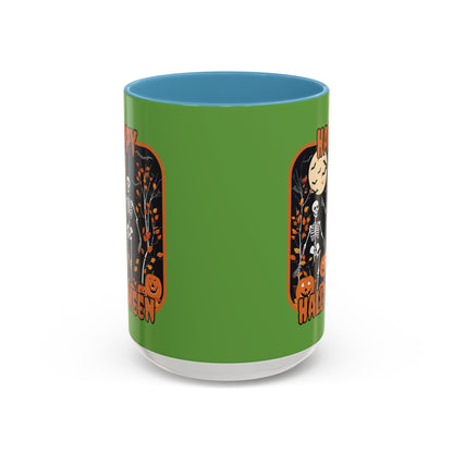 Spooktacular Skeletons of Halloween Accent Mug by cypherpunkgear – cypherpunkgear.com | Cypherpunk Merch