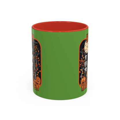 Spooktacular Skeletons of Halloween Accent Mug by cypherpunkgear – cypherpunkgear.com | Cypherpunk Merch