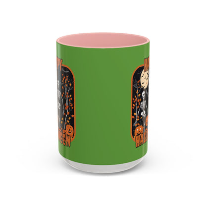 Spooktacular Skeletons of Halloween Accent Mug by cypherpunkgear – cypherpunkgear.com | Cypherpunk Merch