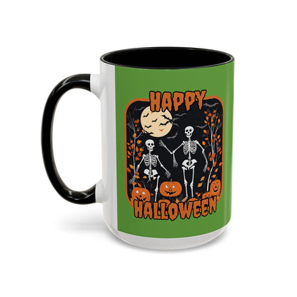 Spooktacular Skeletons of Halloween Accent Mug by cypherpunkgear – cypherpunkgear.com | Cypherpunk Merch