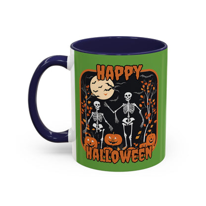 Spooktacular Skeletons of Halloween Accent Mug by cypherpunkgear – cypherpunkgear.com | Cypherpunk Merch