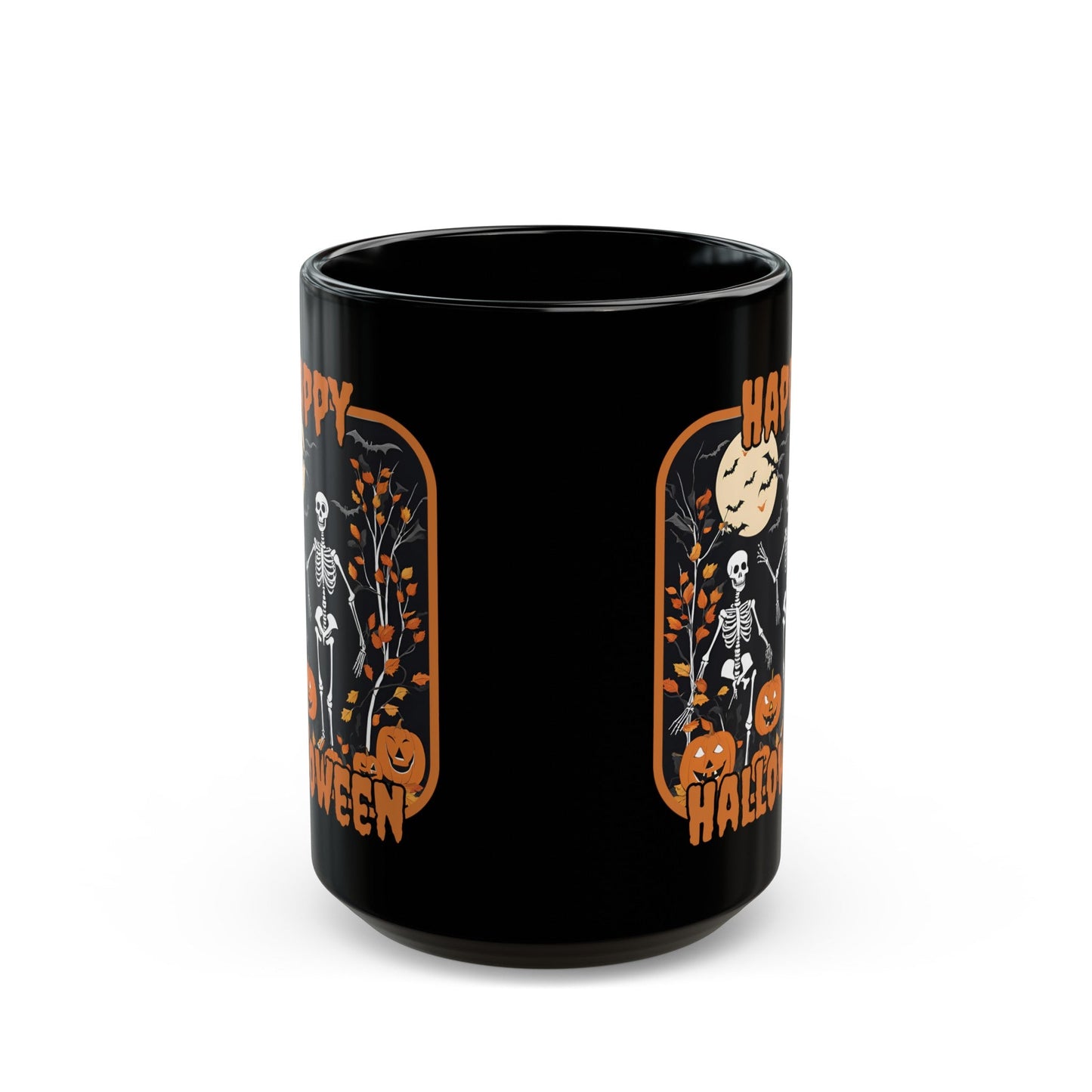 Spooktacular Skeletons of Halloween Black Mug by cypherpunkgear – cypherpunkgear.com | Cypherpunk Merch