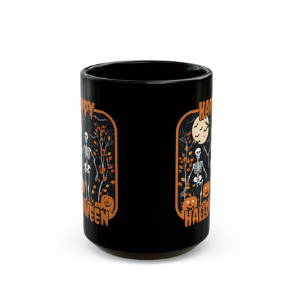 Spooktacular Skeletons of Halloween Black Mug by cypherpunkgear – cypherpunkgear.com | Cypherpunk Merch