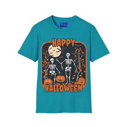 Spooktacular Skeletons of Halloween DKcolors Unisex T-shirt by cypherpunkgear – cypherpunkgear.com | Cypherpunk Merch