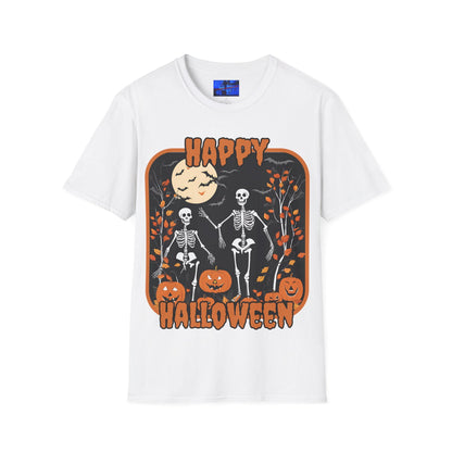 Spooktacular Skeletons of Halloween LTcolors Unisex T-shirt by cypherpunkgear – cypherpunkgear.com | Cypherpunk Merch