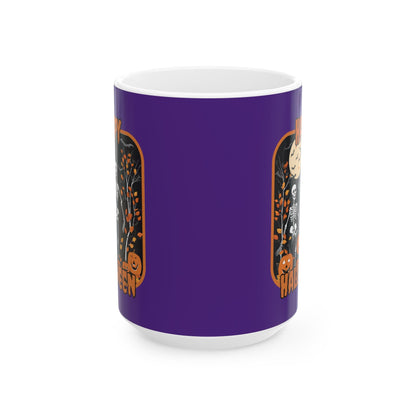 Spooktacular Skeletons of Halloween Purple Mug by cypherpunkgear – cypherpunkgear.com | Cypherpunk Merch