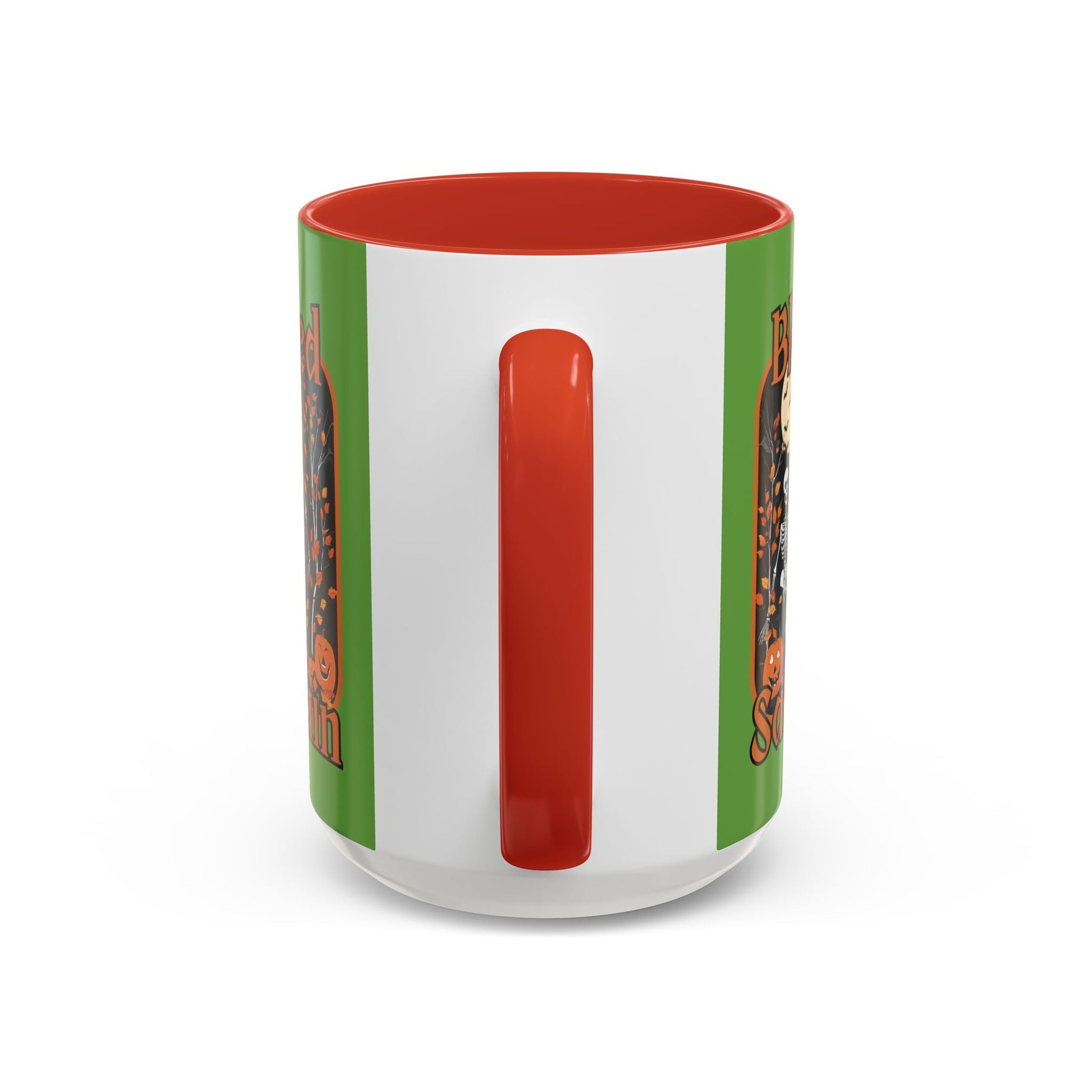 Spooktacular Skeletons of Samhain Accent Mug by cypherpunkgear – cypherpunkgear.com | Cypherpunk Merch