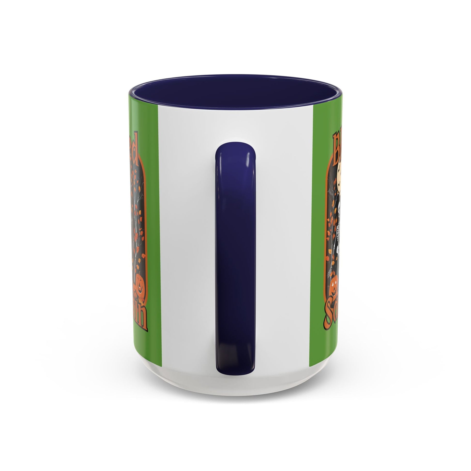 Spooktacular Skeletons of Samhain Accent Mug by cypherpunkgear – cypherpunkgear.com | Cypherpunk Merch