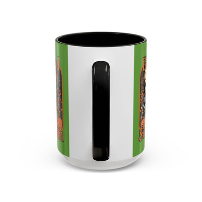 Spooktacular Skeletons of Samhain Accent Mug by cypherpunkgear – cypherpunkgear.com | Cypherpunk Merch