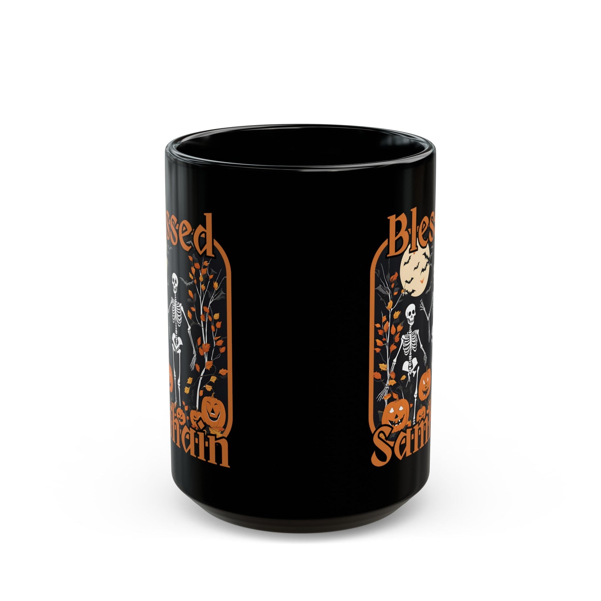 Spooktacular Skeletons of Samhain Black Mug by cypherpunkgear – cypherpunkgear.com | Cypherpunk Merch