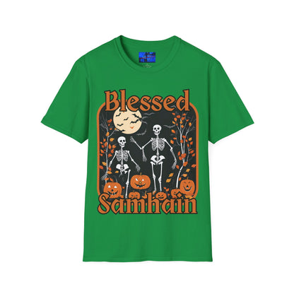 Spooktacular Skeletons of Samhain DKcolors Unisex T-Shirt by cypherpunkgear – cypherpunkgear.com | Cypherpunk Merch
