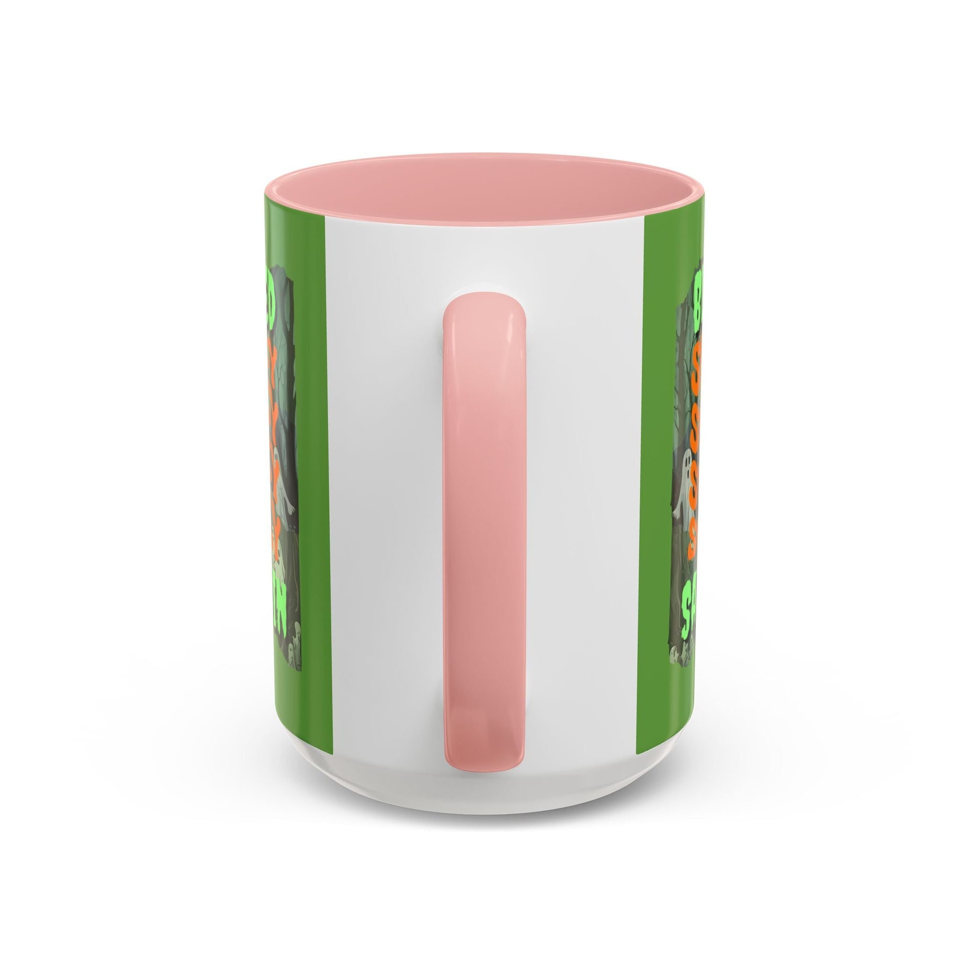 Spooky Blessed Samhain Ghost GNfont Accent Mug by cypherpunkgear – cypherpunkgear.com | Cypherpunk Merch