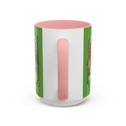Spooky Blessed Samhain Ghost GNfont Accent Mug by cypherpunkgear – cypherpunkgear.com | Cypherpunk Merch