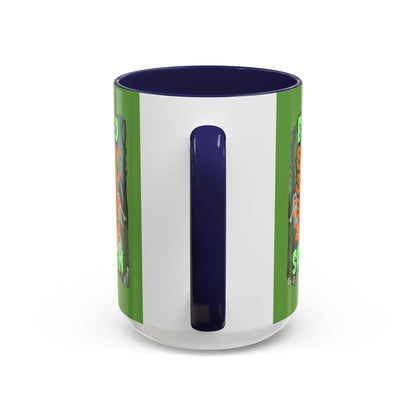 Spooky Blessed Samhain Ghost GNfont Accent Mug by cypherpunkgear – cypherpunkgear.com | Cypherpunk Merch