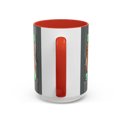 Spooky Blessed Samhain Ghost MXfont Accent Mug by cypherpunkgear – cypherpunkgear.com | Cypherpunk Merch